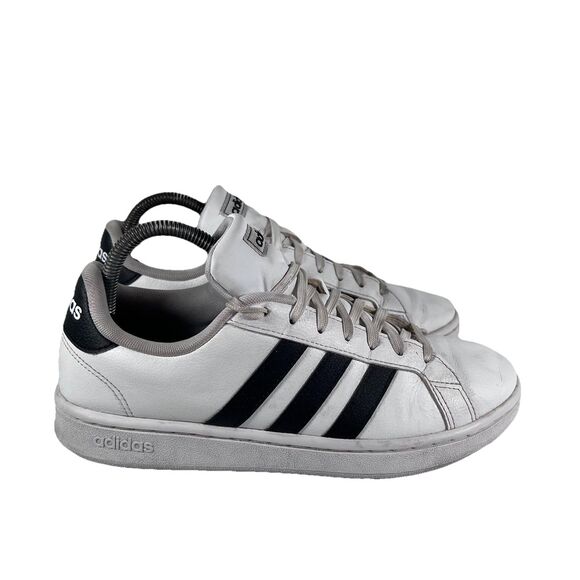 adidas Other - Adidas Grand Court White Black Lace Up Shoes Sneakers Women's Size 8.5 F36483